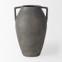 70086 - Kilian Medium Brown-Gray Double Ear Vase