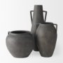 70086 - Kilian Medium Brown-Gray Double Ear Vase