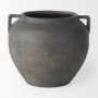70087 - Kilian Short Brown-Gray Double Ear Vase