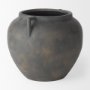 70087 - Kilian Short Brown-Gray Double Ear Vase