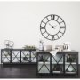 69211 - Dimitra 62.0L x 32.0W x 36.0H Dark Iron W/Glass Doors Kitchen Island 