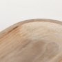 70066 - Carver Set of 2 Oblong White Washed Wood Footed Trays 