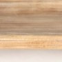 70066 - Carver Set of 2 Oblong White Washed Wood Footed Trays 