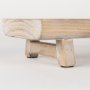 70067 - Carver Set of 2 Rectangular White Washed Wood Trays