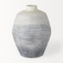 70073 - Blume 10H Off-White w/ Gray Textured Vase
