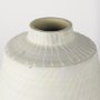 70074 - Blume 16.5H Off-White w/ Gray Textured Vase