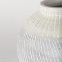 70075 - Blume 12.5H Off-White w/ Gray Textured Vase