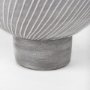 70075 - Blume 12.5H Off-White w/ Gray Textured Vase