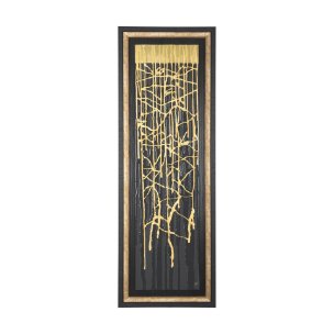 Midas Touch I by Barbara Fleming a Hand Embelished Textured Framed Art Print Matted under Glass