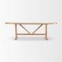 69956-AB - Viktor 94"L Light Brown Solid Wood Dining Table