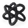 67815 - Wilhelm I (Small) 7L x 7W Black Metal Link Decor Object