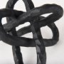 67815 - Wilhelm I (Small) 7L x 7W Black Metal Link Decor Object