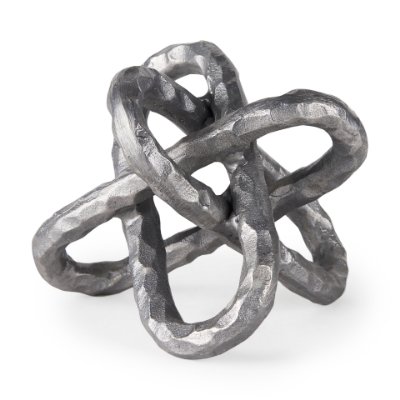 67816 - Wilhelm I (Small) 7L x 7W Silver Metal Link Decor Object