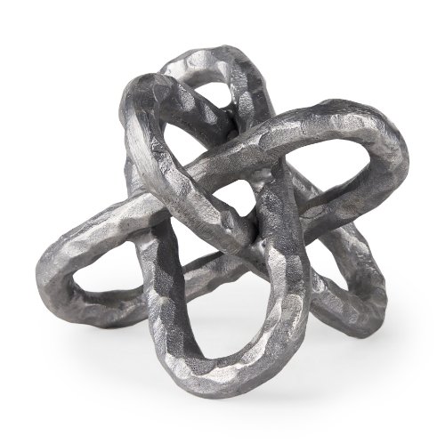 67816 - Wilhelm I (Small) 7L x 7W Silver Metal Link Decor Object