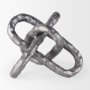 67816 - Wilhelm I (Small) 7L x 7W Silver Metal Link Decor Object