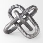 67816 - Wilhelm I (Small) 7L x 7W Silver Metal Link Decor Object