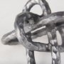 67816 - Wilhelm I (Small) 7L x 7W Silver Metal Link Decor Object