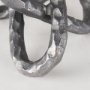 67816 - Wilhelm I (Small) 7L x 7W Silver Metal Link Decor Object