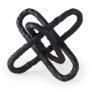 67817 - Wilhelm II (Large) 10L x 10W Black Metal Link Decor Object