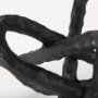 67817 - Wilhelm II (Large) 10L x 10W Black Metal Link Decor Object