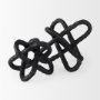 67817 - Wilhelm II (Large) 10L x 10W Black Metal Link Decor Object