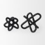 67817 - Wilhelm II (Large) 10L x 10W Black Metal Link Decor Object