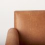 69820 - Ashton Brown Vegan Leather w/ Light Wood  Accent Chair 