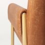 69820 - Ashton Brown Vegan Leather w/ Light Wood  Accent Chair 