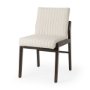 69833 - Tahoe Cream Fabric and Black-Brown Wood Dining Chair