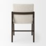 69833 - Tahoe Cream Fabric and Black-Brown Wood Dining Chair