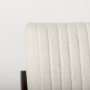69833 - Tahoe Cream Fabric and Black-Brown Wood Dining Chair