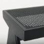 70069 - Arvin 59.1L x 17.7W x 18.1H Black Wooden Bench