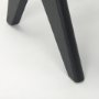 70069 - Arvin 59.1L x 17.7W x 18.1H Black Wooden Bench