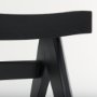 70071 - Arvin 21.7L x 17.7W x 18.1H Black Wooden Stool