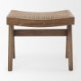 70072 - Arvin 21.7L x 17.7W x 18.1H Medium Brown Wooden Stool