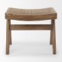 70072 - Arvin 21.7L x 17.7W x 18.1H Medium Brown Wooden Stool