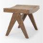 70072 - Arvin 21.7L x 17.7W x 18.1H Medium Brown Wooden Stool