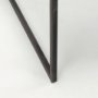 70092 - Ronin 22"H Square 2-Tier Wood w/ Black Metal Accent Table
