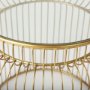 70088 - Shani Set of 2 Round, Gold Metal w/ Glass Accent Tables