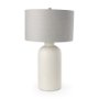 69791 - Cato 20.0L x 20.0W x 33.5H Cream Base W/White Shade Table Lamp