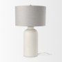 69791 - Cato 20.0L x 20.0W x 33.5H Cream Base W/White Shade Table Lamp