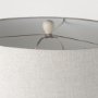 69791 - Cato 20.0L x 20.0W x 33.5H Cream Base W/White Shade Table Lamp