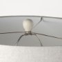 69791 - Cato 20.0L x 20.0W x 33.5H Cream Base W/White Shade Table Lamp