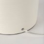69791 - Cato 20.0L x 20.0W x 33.5H Cream Base W/White Shade Table Lamp