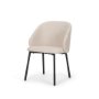 70254 - Shannon Dining Chair w/ Oatmeal Fabric & Matte Black Metal