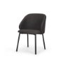 70255 - Shannon Dining Chair w/ Gray Fabric & Matte Black Metal
