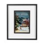 14392 - Blue Mountain by Simeng a Framed Art Print Matted under Glass