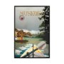 14401 - Muskoka Go Canada (SM) by Mercana Studio a Hand Embellished Decograph Framed Art Print