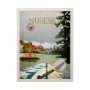 14402 - Muskoka Go Canada (L) by Mercana Studio a Hand Embellished Decograph Framed Art Print
