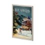14395 - Blue Mountain by Simeng a Framed Art Print Matted under Glass
